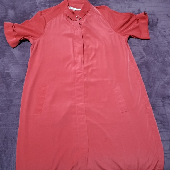 Evan-PiconeRust Red Short Sleeve Dress - Picture 1 of 3